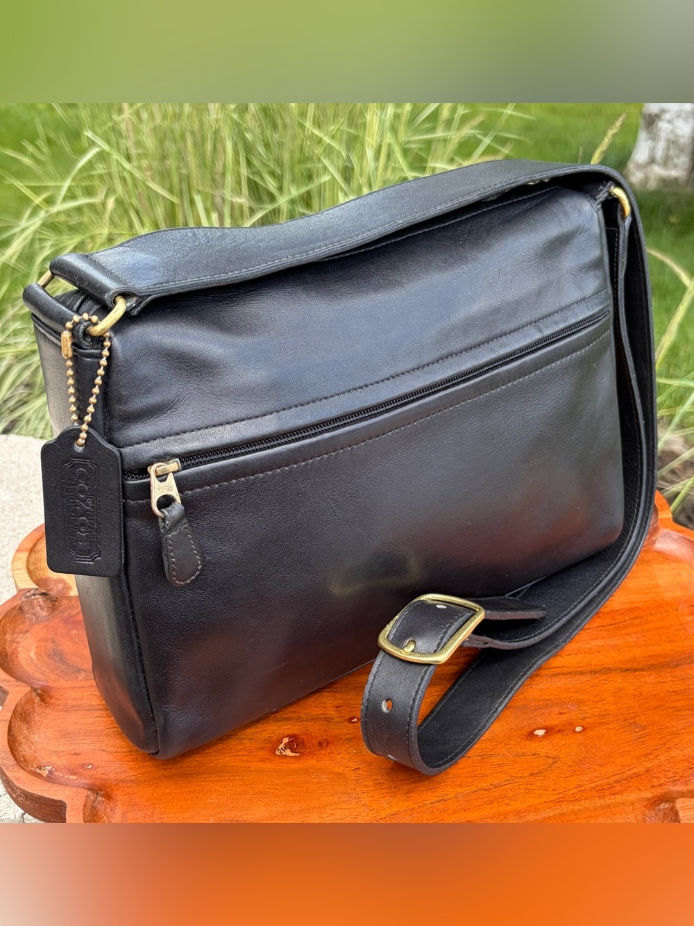 Vintage COACH Matinee Black Leather Rare EUC - Picture 16 of 17